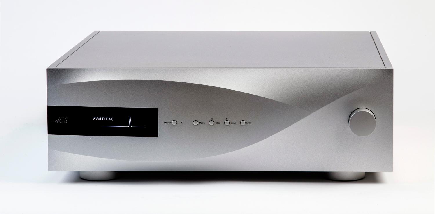 dCS Vivaldi Apex DAC. Optional Vivaldi Clock, Vivaldi UpSampler, and Vivaldi Transport are available to match